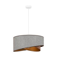 Brilagi - LED Luster na lanku LYRA 1xE27/15W/230V šedá/krémová/zlatá