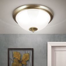 Orion DL 7-677/50 - Stropné svietidlo AUSTRIAN OLD LAMP 3xE27/60W/230V bronz/biela
