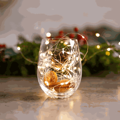 TEMPO-KONDELA  SNOWFLAKE STRIK, poháre, set 4 ks, s kryštálmi, 530 ml