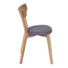 Jedálenská stolička z dubového dreva so šedým sedákom Arch - Bonami Essentials
