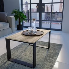 Konferenčný stolík MODERN  - čierna / dub sonoma