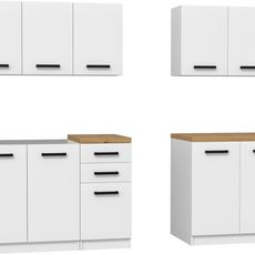 TP Living Kuchynská linka MARINET biela / dub artisan