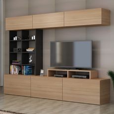 Hanah Home Obývacia stena Sasa dub/antracit