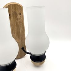 Brilagi - LED Nástenné svietidlo COTTAGE 2xE14/40W/230V dub/biela