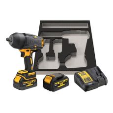 Aku bezuhlíkový rázový uťahovač DeWALT DCF900P2G 18V 2x5Ah s GFN krytom