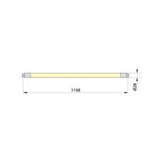 LED Žiarivková trubica ECOSTER T8 G13/18W/230V 3000K 119,8 cm