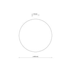 Nástenné svietidlo LUNA 4xG9/8W/230V pr. 40 cm čierna