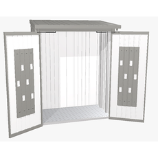 Biohort Viacúčelový sklad krbového dreva BIOHORT drevník WoodStock 157 x 102 (sivý kremeň metalíza)