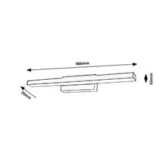Rabalux - LED Kúpeľňové nástenné svietidlo LED/12W/230V IP44