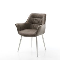 Jedálenská stolička Kaira-Flex taupe vintage kužeľová podnož