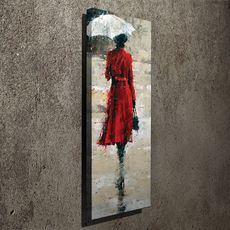 Hanah Home Obraz Woman In Red 30x80 cm