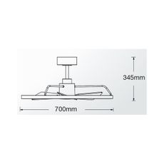 Lucci Air 21612286- LED Stm. vent. CESSNA LED/36W/230V 3000/4000/5000K biela + DO