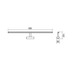 Redo 01-1676 - LED Kúpeľňové osvetlenie zrkadla NEPTUNE LED/18W/230V IP44