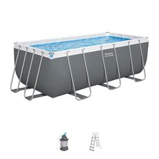 Obdĺžnikový bazén s rámom 4,12x2,01x1,22 m 56457