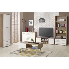 HALMAR Lima REG3 regál biela / biely lesk