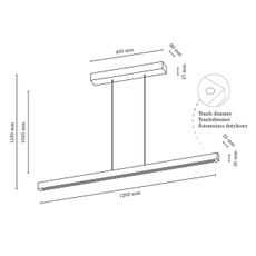 Spot-Light 1509774 - LED Stmievateľný luster na lanku SMAL LED/18W/230V