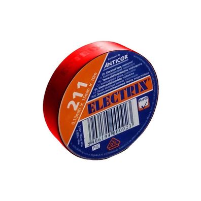 Solight AP01R − Izolačná páska ELECTRIX 15mm x 10m červená