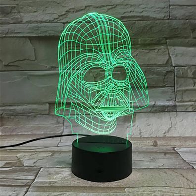 3Dmix 3DL-CRK047 – 3D LED nočná lampa - Darth Vader (Star Wars) (Crack základňa)