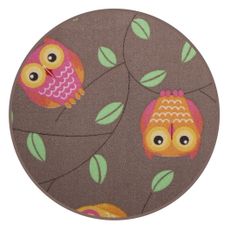 Detský kusový koberec Little Owls kruh - 300x300 (priemer) kruh cm