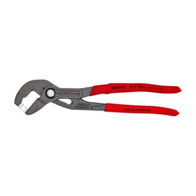 Kliešte na hadicové spony KNIPEX 85 51 250 C, 250 mm - protišmyková rukoväť, atramentovo sivé fosfátované