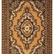 Alfa Carpets  Behúň na mieru TEHERAN T-102 beige - šíre 120 cm