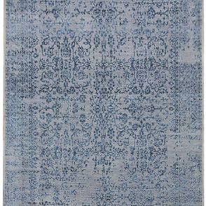 Diamond Carpets koberce Ručne viazaný kusový koberec Diamond DC-JK 1 Silver / blue - 305x425 cm