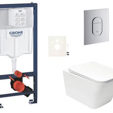 Závesný wc set do ľahkých stien / predstenová montáž Swiss Aqua Technologies Infinitio SIKOGRSIN12A