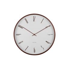 Karlsson 6014WH dizajnové nástenné hodiny biele,priemer  40 cm