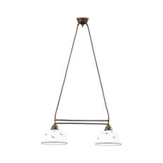Kolarz 731.82.24 - Luster na lanku NONNA 2xE27/75W/230V modrá
