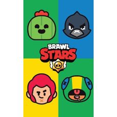 DETSKÝ BAVLNENÝ UTERÁK BRAWL STARS 30X50CM VZOROVANÝ