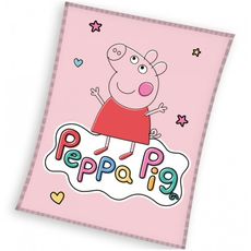Dievčenská coral fleece deka Prasiatko Peppa