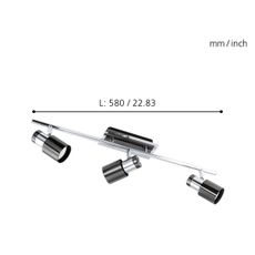 Eglo 30834 - LED bodové svietidlo DAVIDA 1 3xGU10/5W/230V