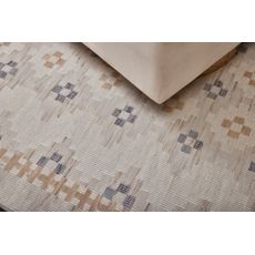 Diamond Carpets India , Ručne viazaný kusový koberec Sultan DESP P87 Ivory White Gold, 140x200, biela, chodba / predsieň