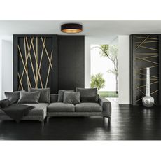 Brilagi - LED Stropné svietidlo VELVET STAR LED/24W/230V pr. 40 cm  čierna/zlatá
