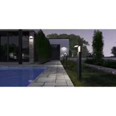 LED Vonkajšia lampa NATURA LED/12W/230V 4000K 60 cm IP65 hnedá/antracit