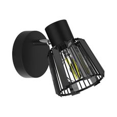 Prezent 27516 - Nástenné bodové svietidlo PONTEO 1xE27/40W/230V čierna