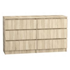 Komoda 140/6 cm - dub sonoma