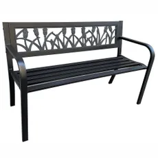 Ak furniture Zahradní lavička LISSA černá