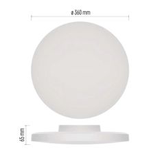 LED Kúpeľňové stropné svietidlo LED/18W/230V 3000/4000/5700K IP55 biela
