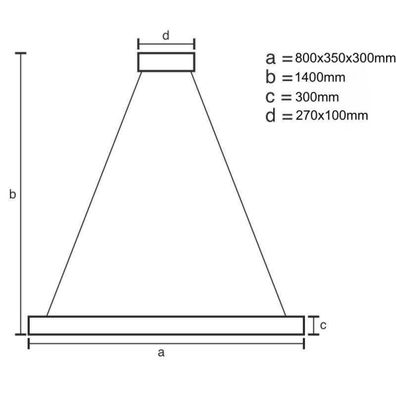 LED Stmievateľný luster na lanku LED/100W/230V 3000-6500K zlatá + diaľkové ovládanie