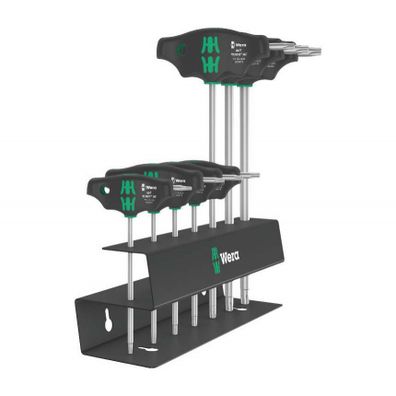 Wera 023456 Skrutkovače T-Profil TX 10 ÷ TX 45 s krížovou rukoväťou typ 467/7 TORX HF Set 2 Funkcia držania (sada 7 dielov)
