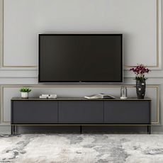 Moderný televízny stolík Mondo 180 cm, antracitový