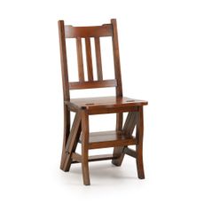 Estila Koloniálna skladacia stolička Flamingo z masívneho mahagónového dreva 90cm