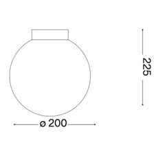 Ideal Lux - Nástenné svietidlo CARTA 1xE27/25W/230V pr. 20 cm biela