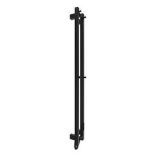 Kúpeľňový radiátor HF SLIM 80W/230V 117x14 cm čierna hranatý