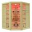 Infrasauna pre 3 osoby so soľným kameňom 150x150x190cm