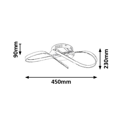 Rabalux 2187 - LED Stropné svietidlo ANIELA LED/20W/230V
