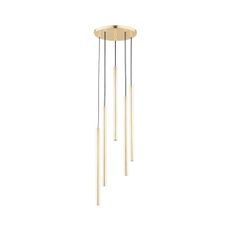 Luster na lanku COLLET 5xG9/40W/230V pr. 30 cm zlatá