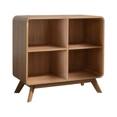 Knižnica v dekore duba v prírodnej farbe 75x75 cm Caitlin – Støraa