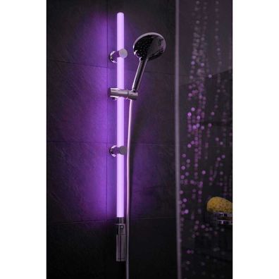 Sprchová súprava v striebornej farbe 94 cm LED – Wenko
